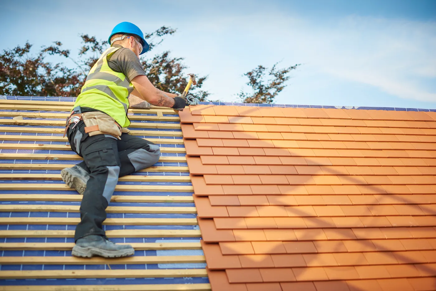 New Roofs work on a roof